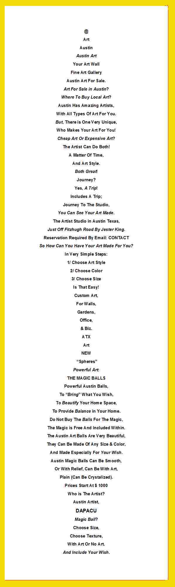 Multidisciplinary Art Writing